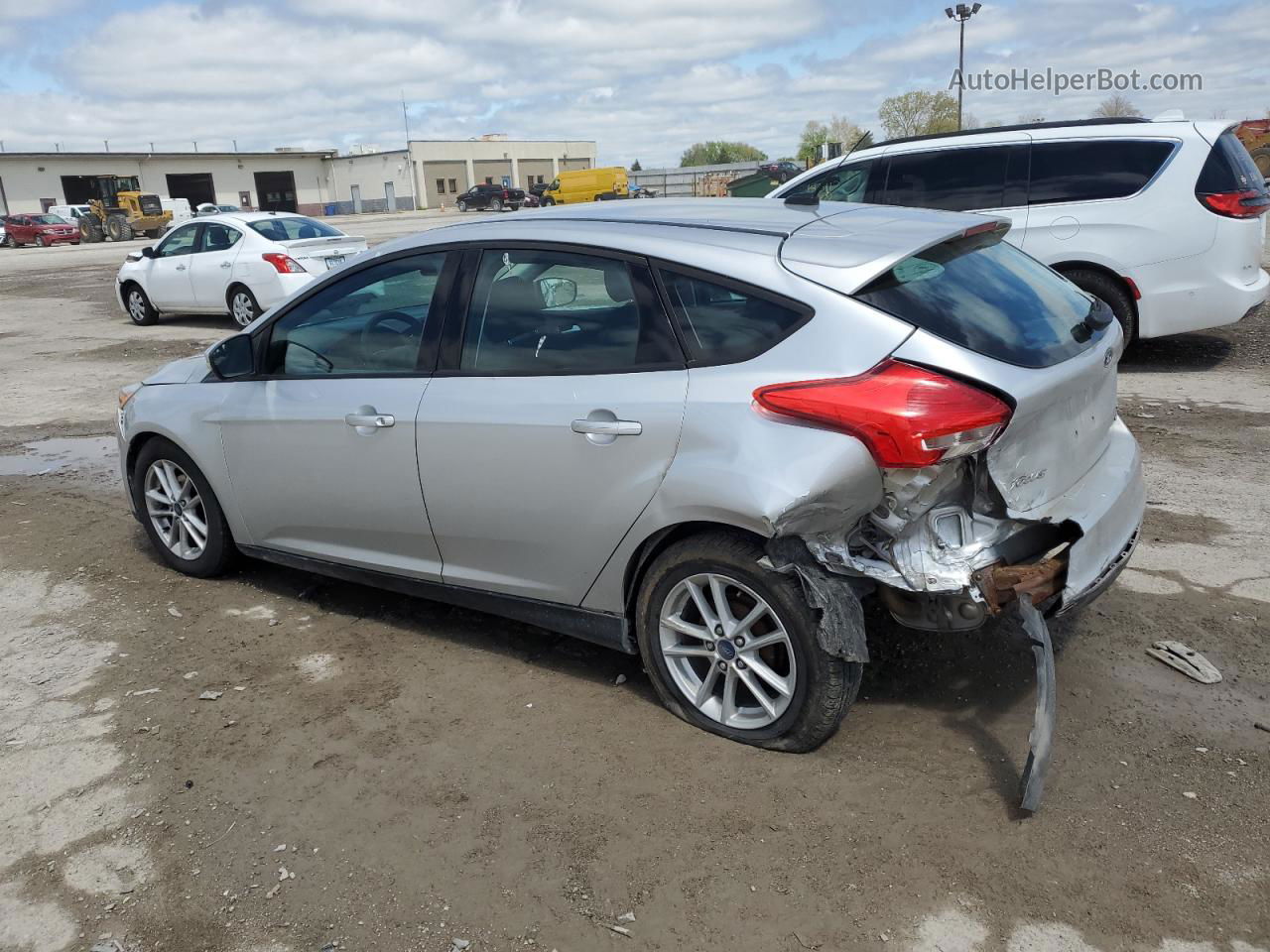 2015 Ford Focus Se Gray vin: 1FADP3K20FL228879