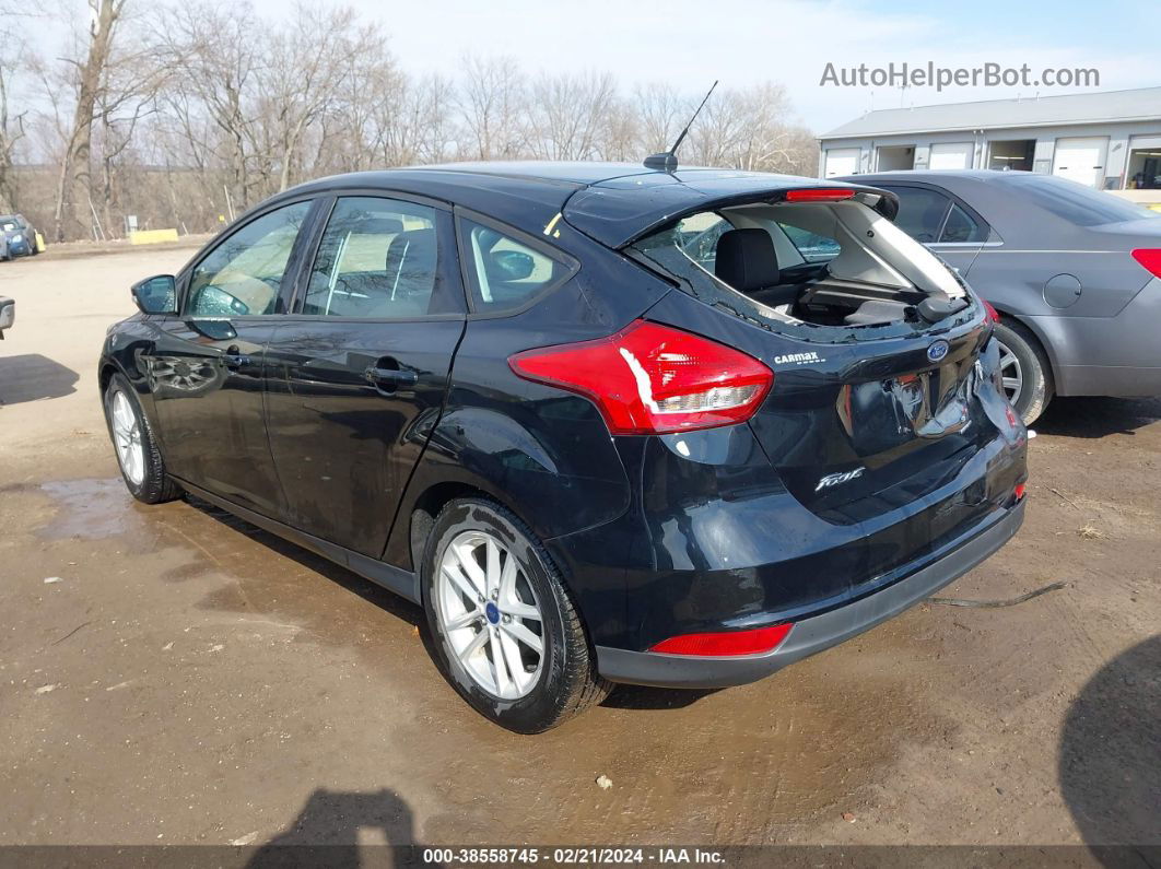 2016 Ford Focus Se Black vin: 1FADP3K20GL219973