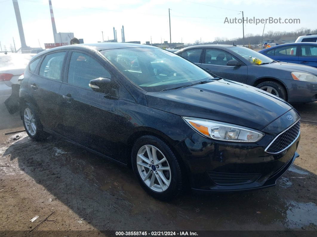 2016 Ford Focus Se Black vin: 1FADP3K20GL219973