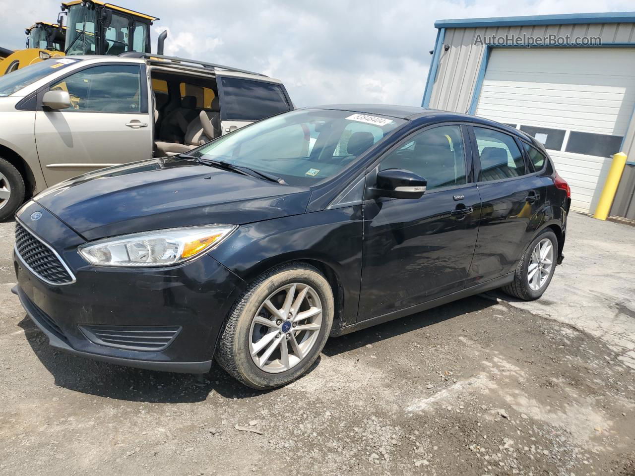 2016 Ford Focus Se Black vin: 1FADP3K20GL396796