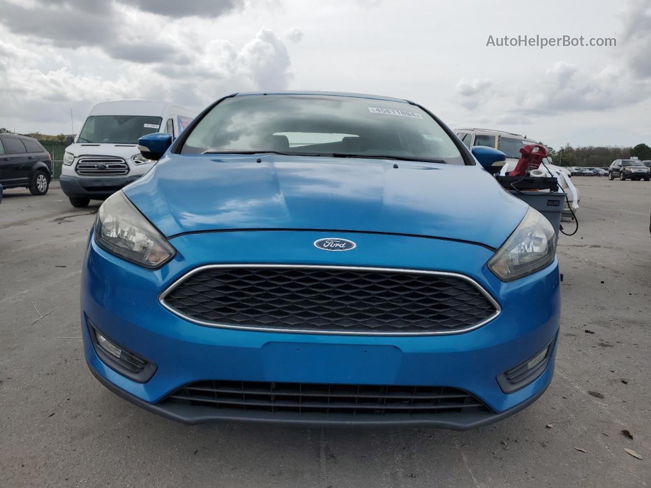 2016 Ford Focus Se Blue vin: 1FADP3K20GL403696