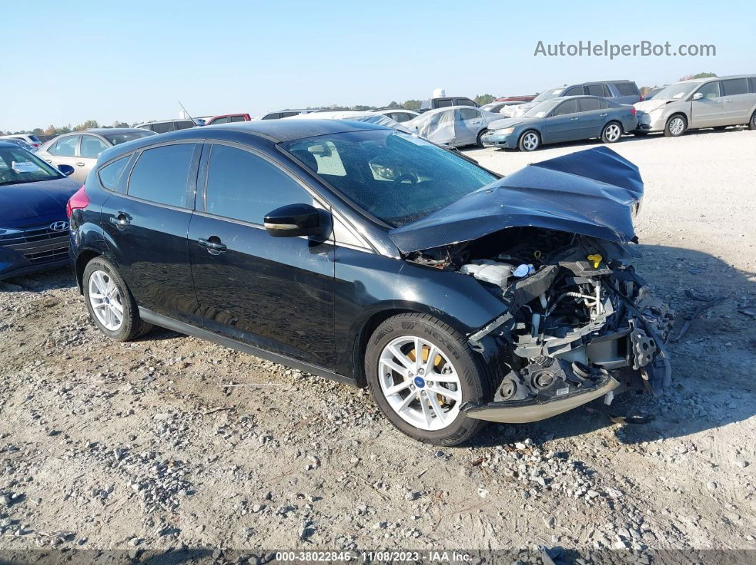 2017 Ford Focus Se Black vin: 1FADP3K20HL224091