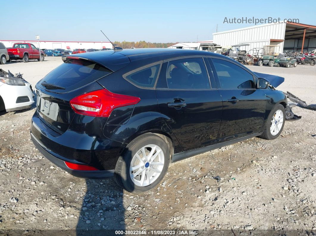 2017 Ford Focus Se Black vin: 1FADP3K20HL224091