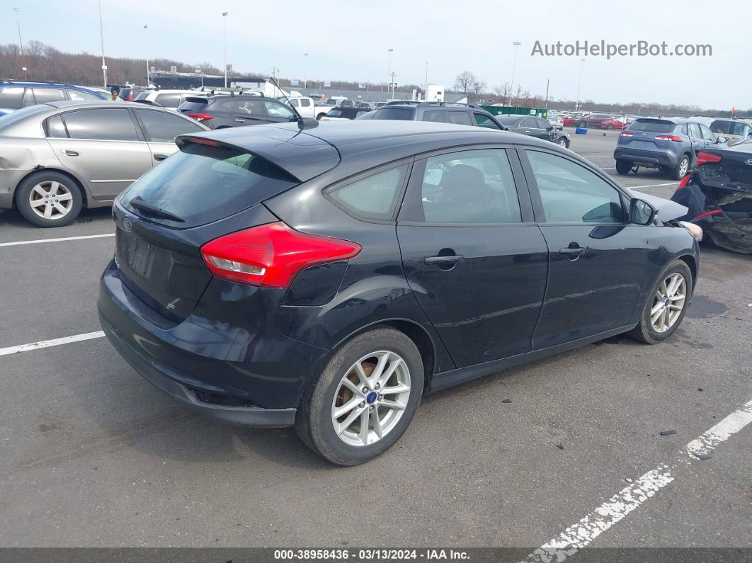 2017 Ford Focus Se Black vin: 1FADP3K20HL248150