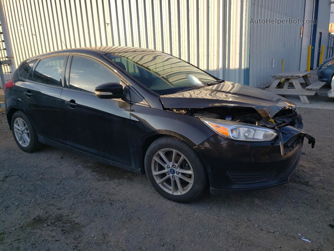 2017 Ford Focus Se Black vin: 1FADP3K20HL280399