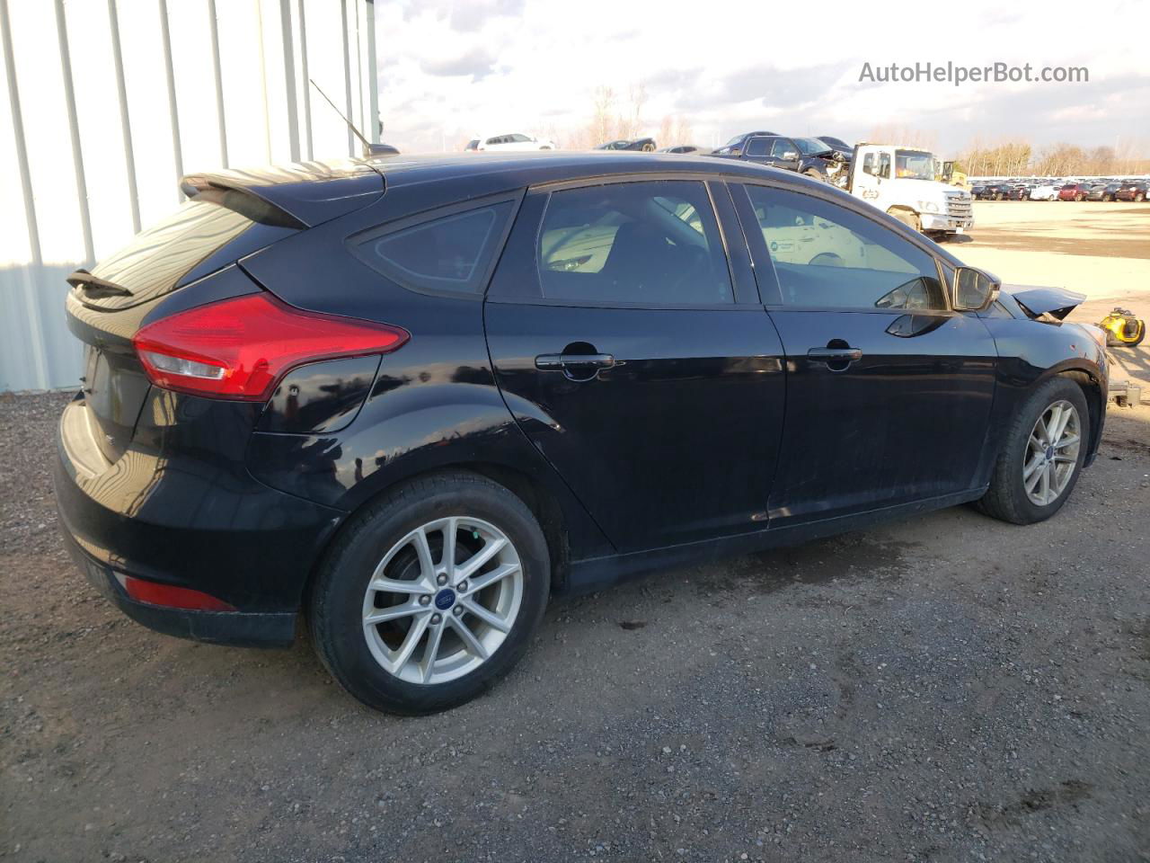 2017 Ford Focus Se Black vin: 1FADP3K20HL280399