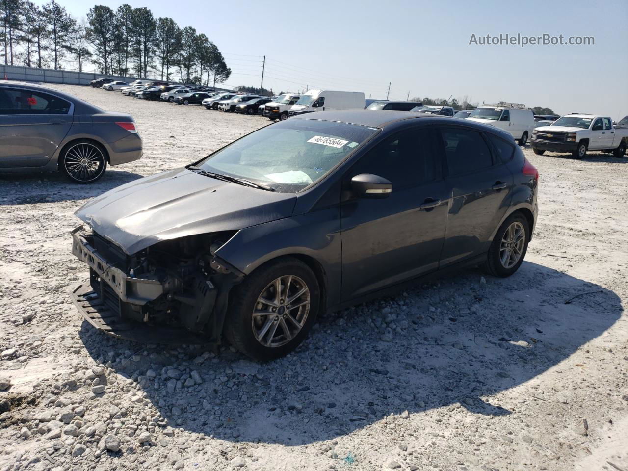 2017 Ford Focus Se Silver vin: 1FADP3K20HL281780