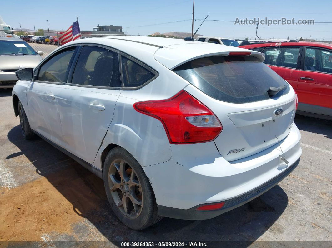 2013 Ford Focus Se White vin: 1FADP3K21DL117478