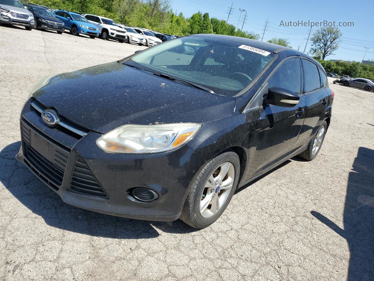 2013 Ford Focus Se Black vin: 1FADP3K21DL156412