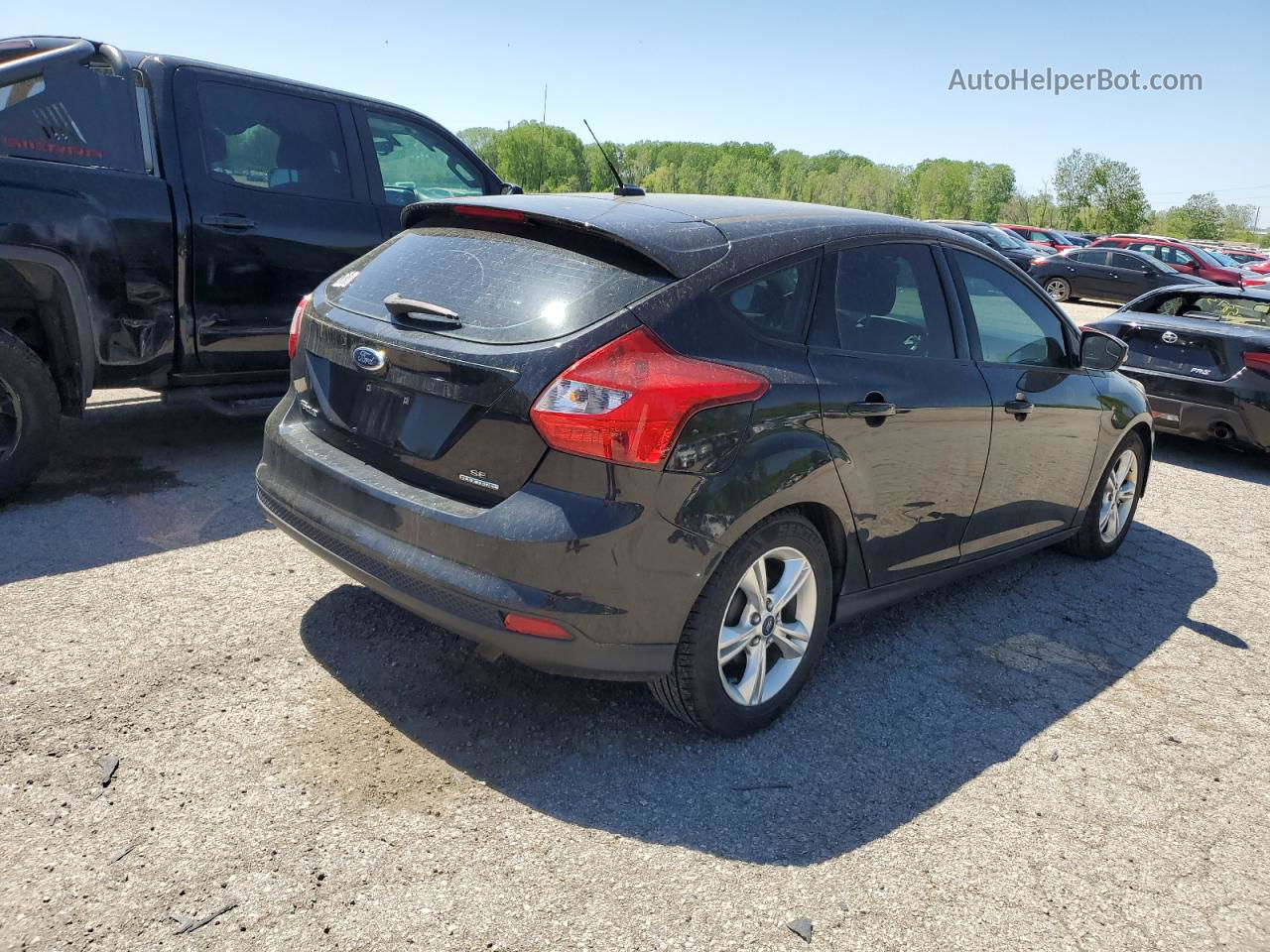 2013 Ford Focus Se Black vin: 1FADP3K21DL156412