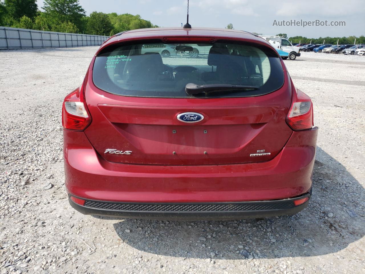 2013 Ford Focus Se Maroon vin: 1FADP3K21DL217287