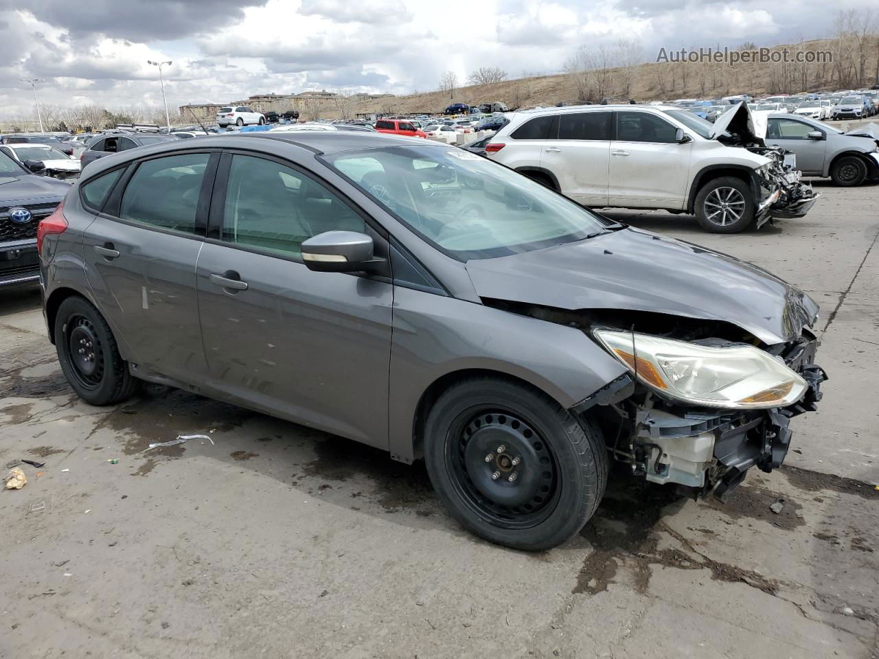 2013 Ford Focus Se Gray vin: 1FADP3K21DL305174