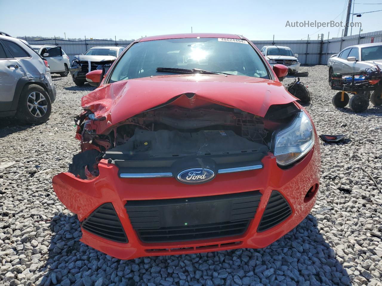 2013 Ford Focus Se Red vin: 1FADP3K21DL373281