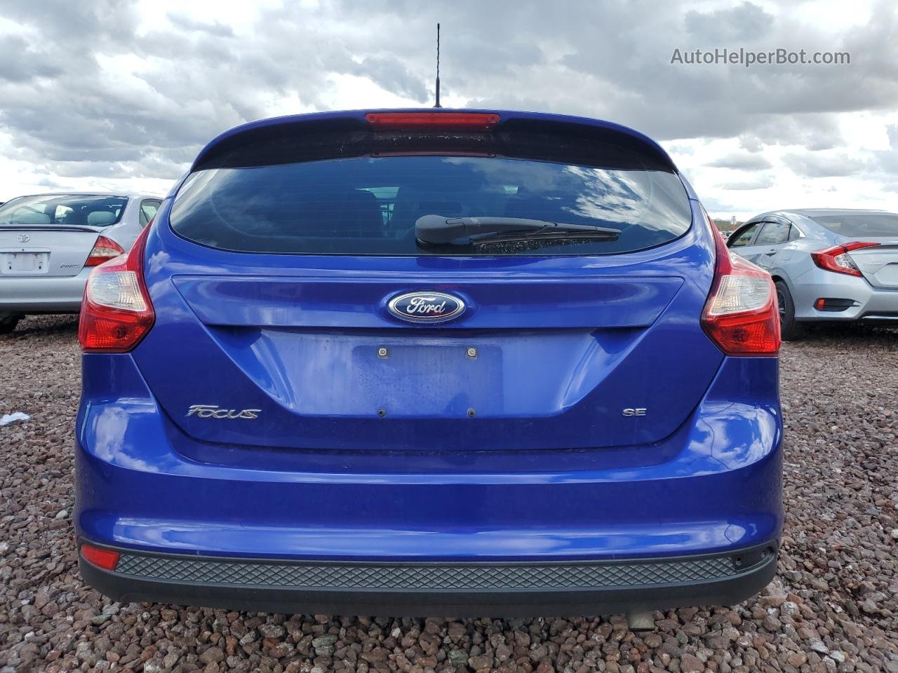 2014 Ford Focus Se Blue vin: 1FADP3K21EL169663