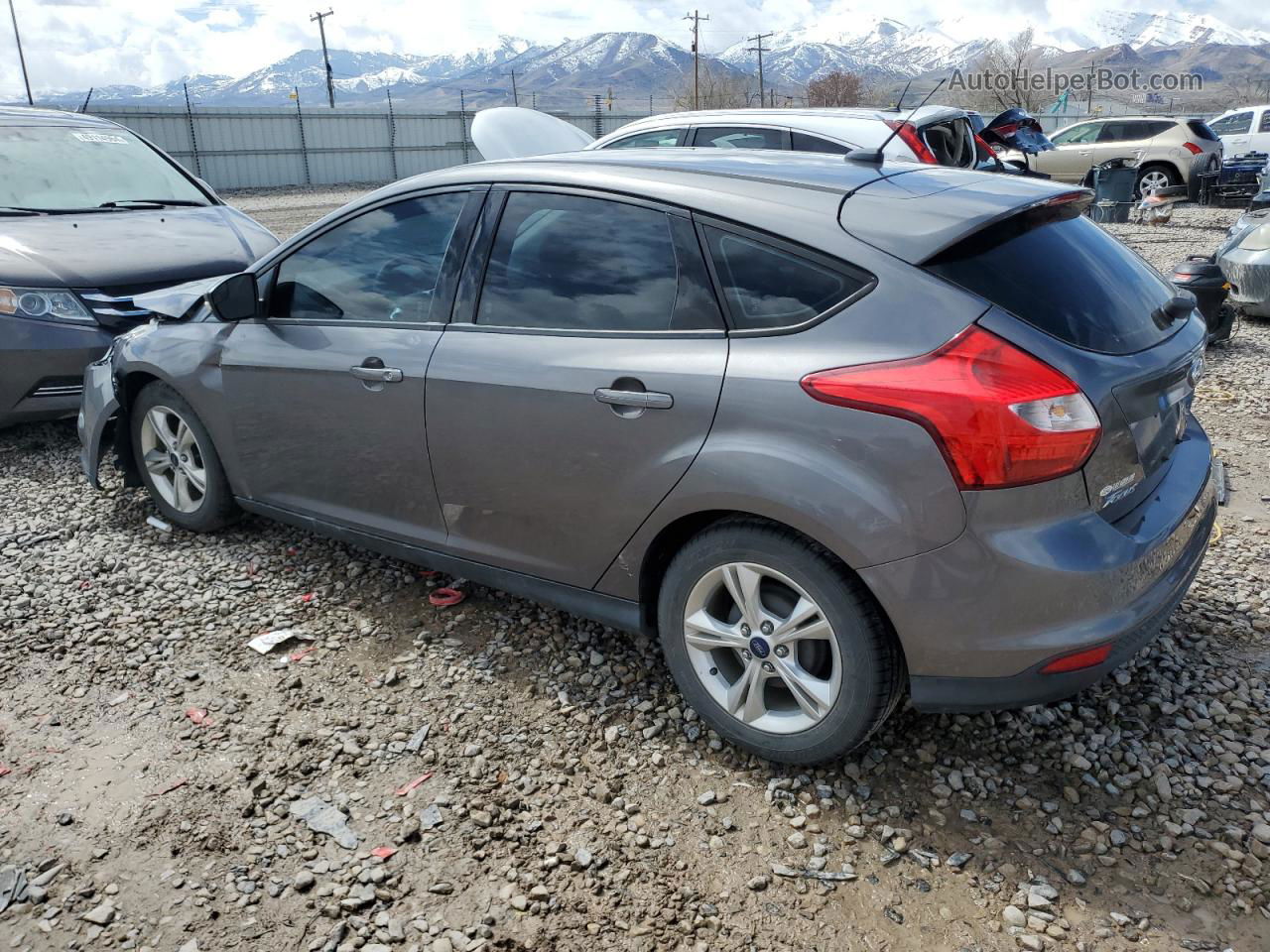 2014 Ford Focus Se Gray vin: 1FADP3K21EL247357