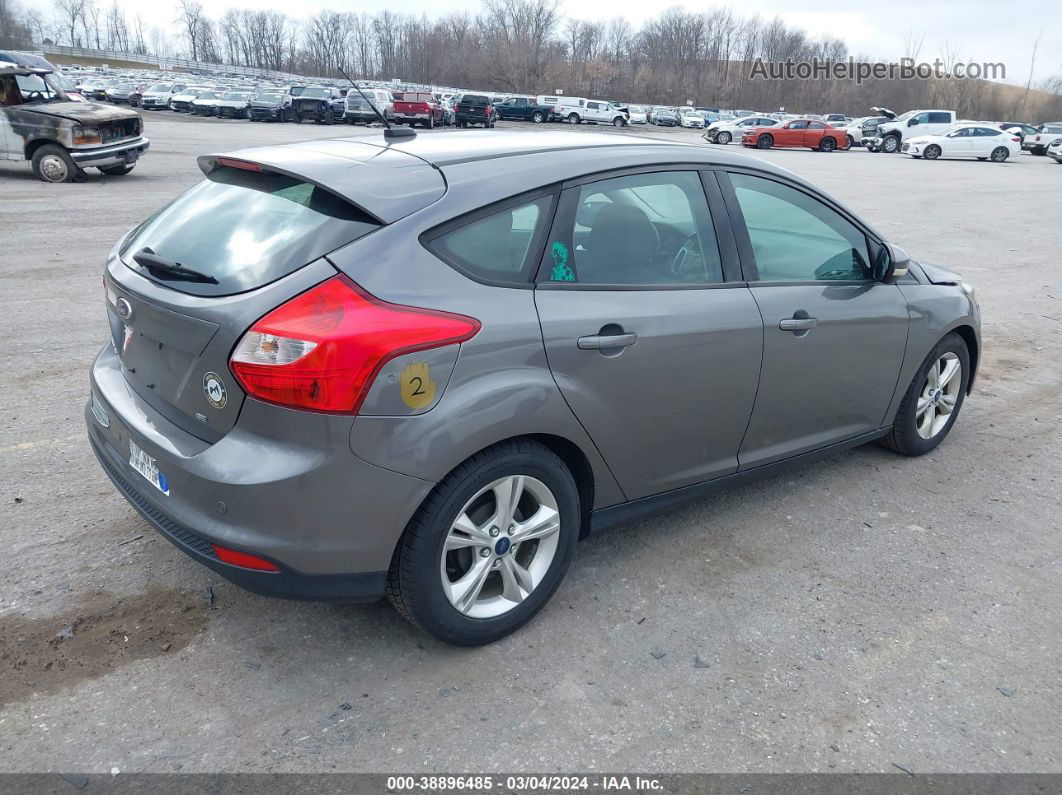 2014 Ford Focus Se Gray vin: 1FADP3K21EL247813