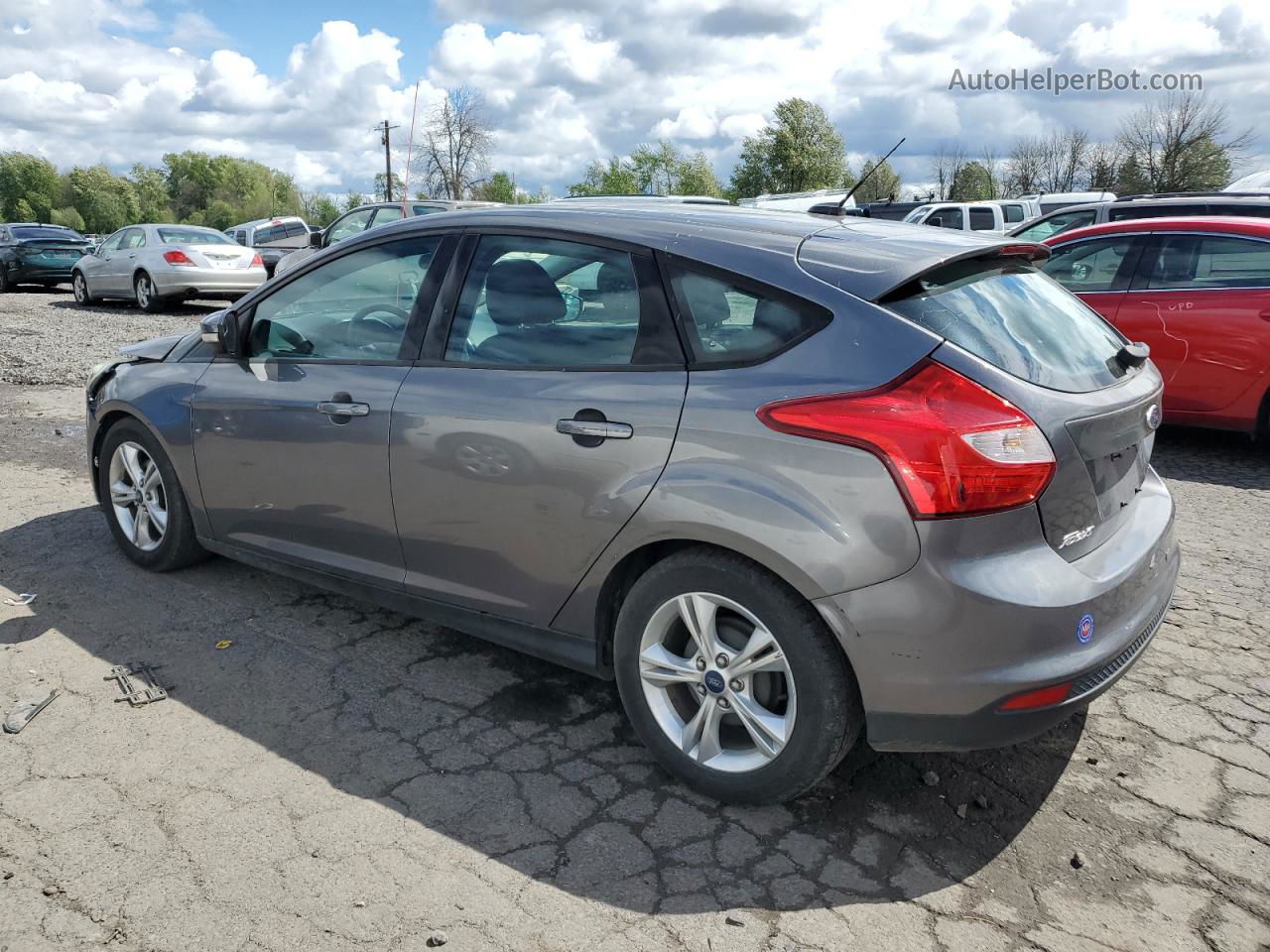 2014 Ford Focus Se Gray vin: 1FADP3K21EL335681