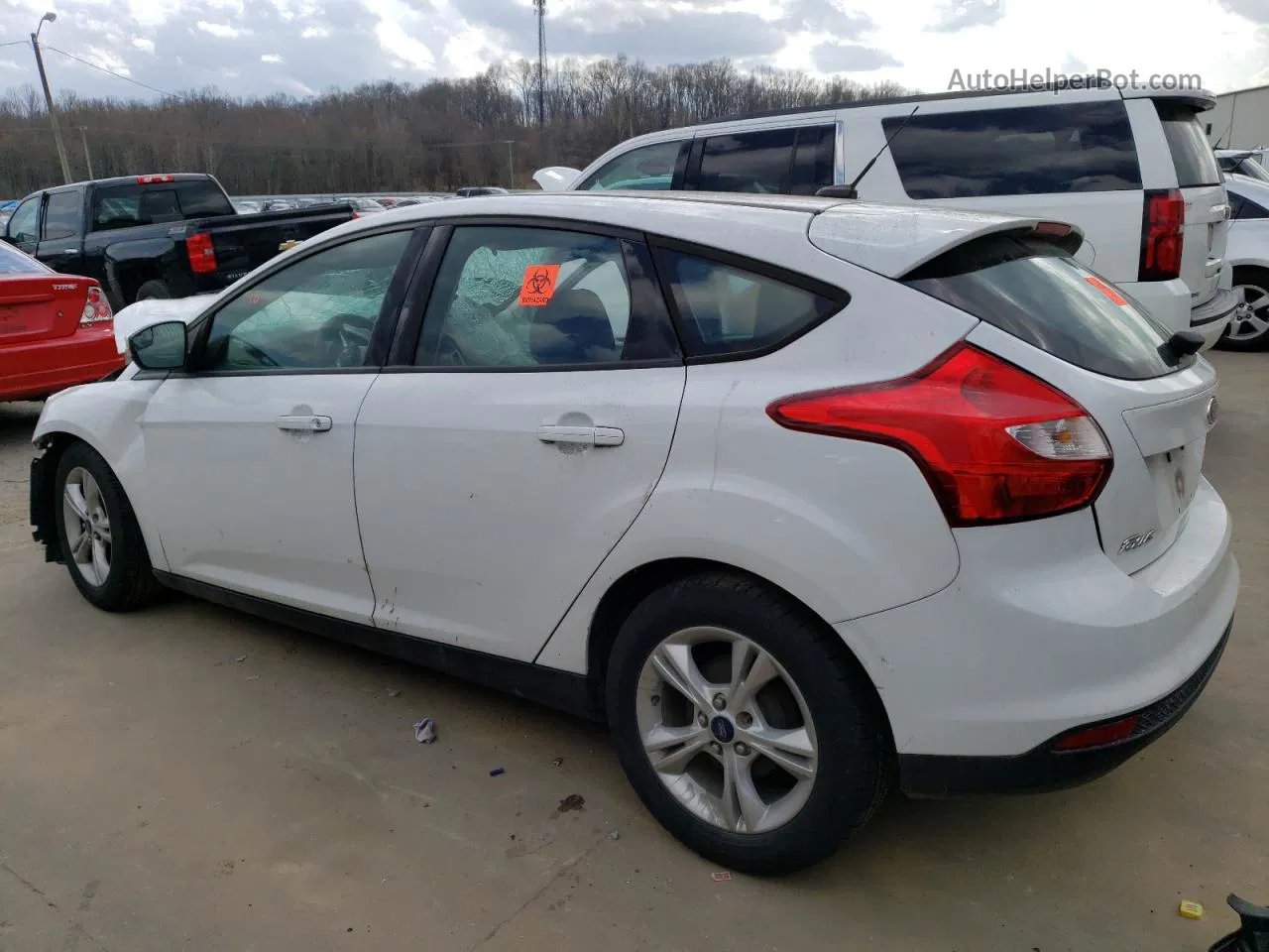 2014 Ford Focus Se White vin: 1FADP3K21EL411934