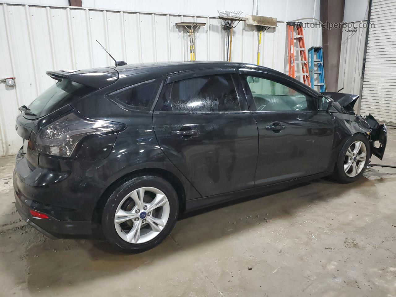 2014 Ford Focus Se Black vin: 1FADP3K21EL456940