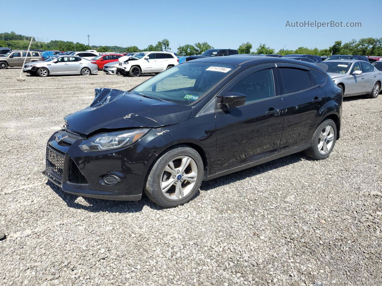 2014 Ford Focus Se Черный vin: 1FADP3K21EL456940