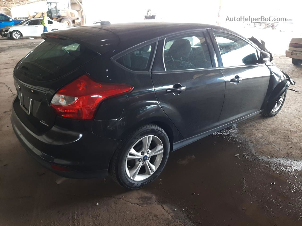 2014 Ford Focus Se Black vin: 1FADP3K21EL461667