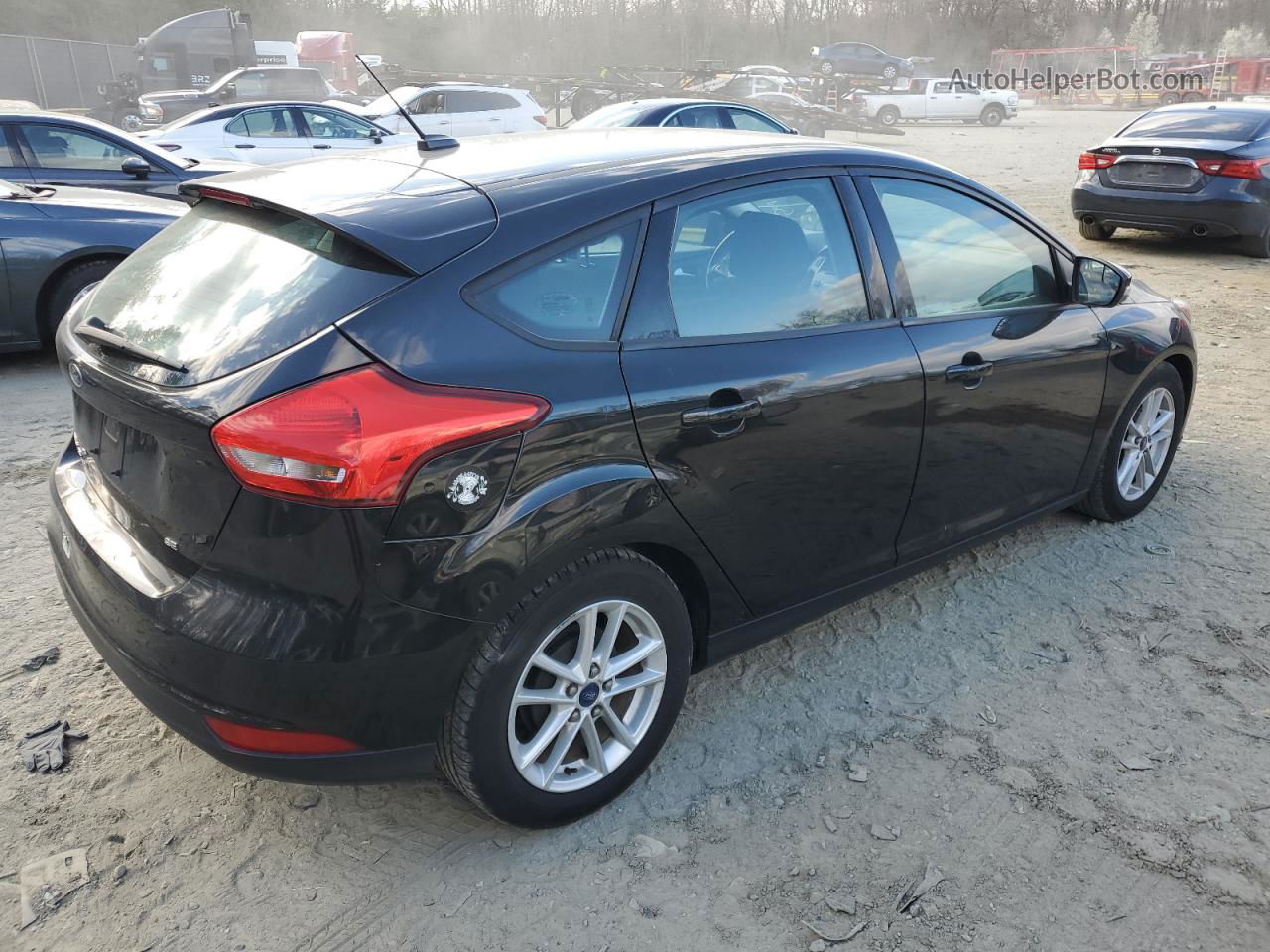 2015 Ford Focus Se Black vin: 1FADP3K21FL228227