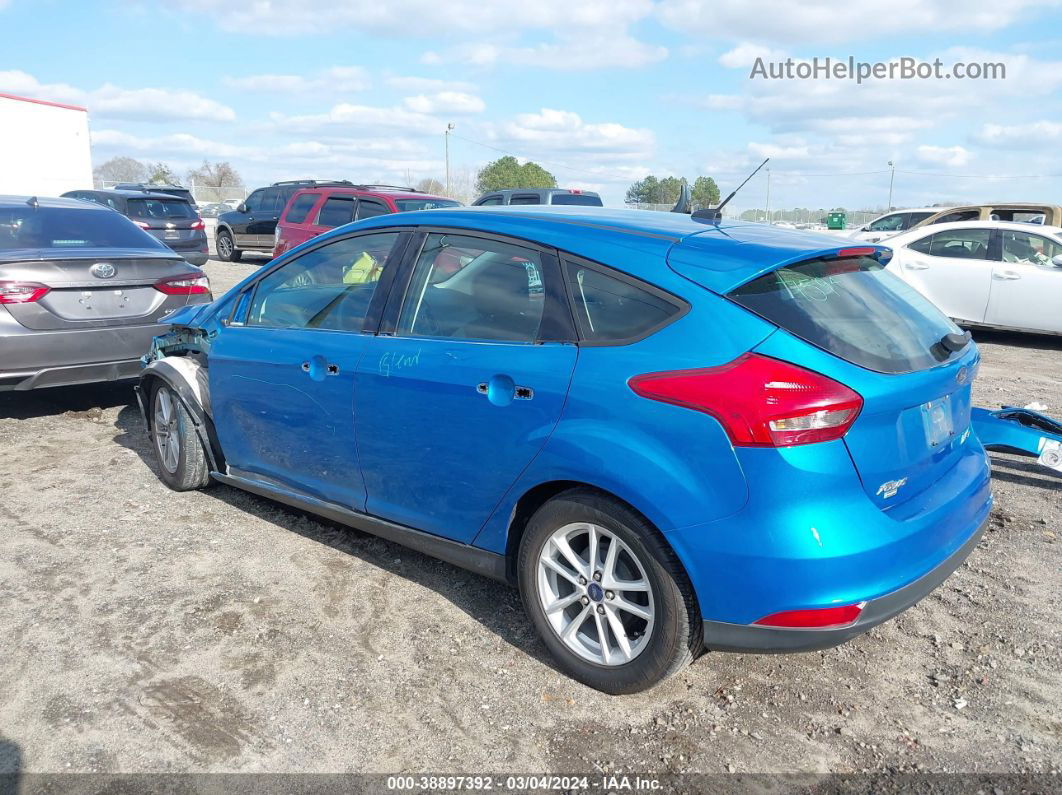 2015 Ford Focus Se Blue vin: 1FADP3K21FL307798