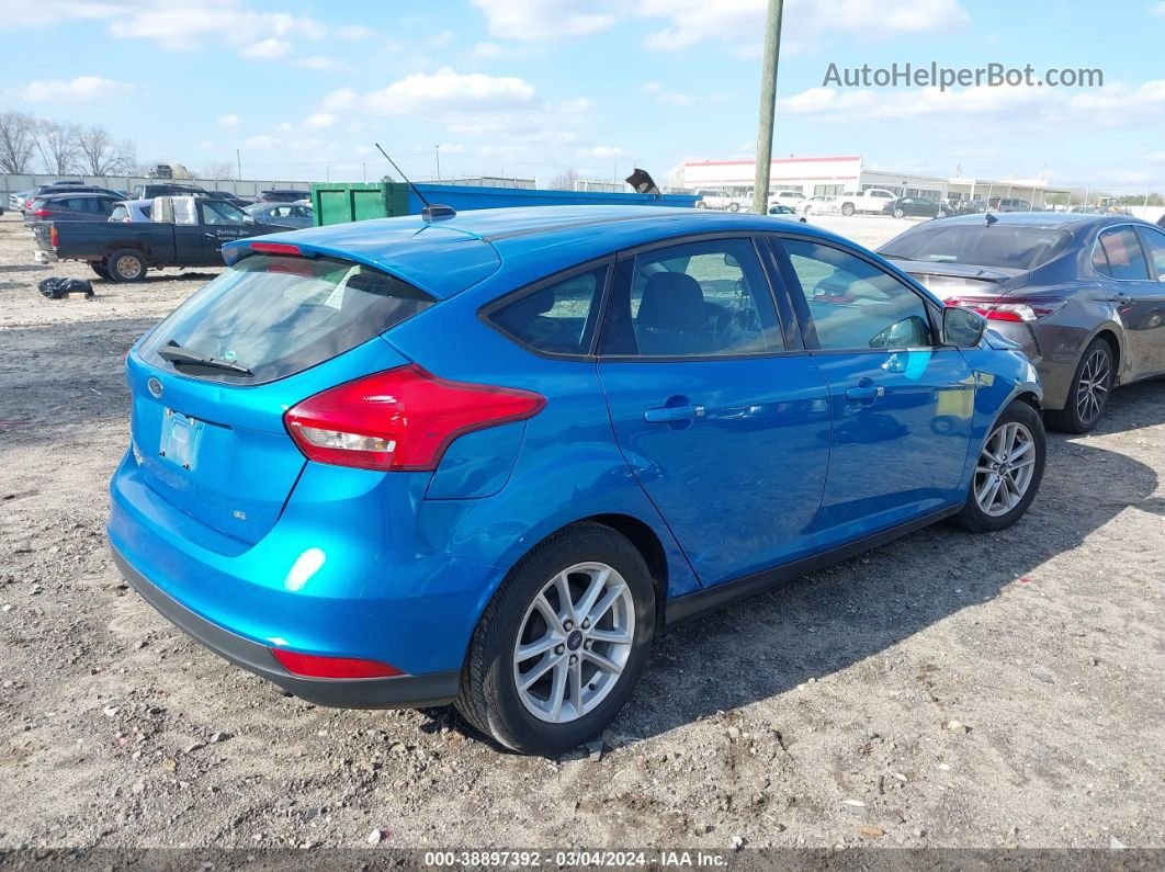 2015 Ford Focus Se Blue vin: 1FADP3K21FL307798