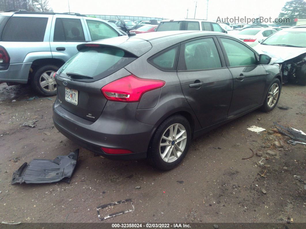 2015 Ford Focus Se Gray vin: 1FADP3K21FL351428