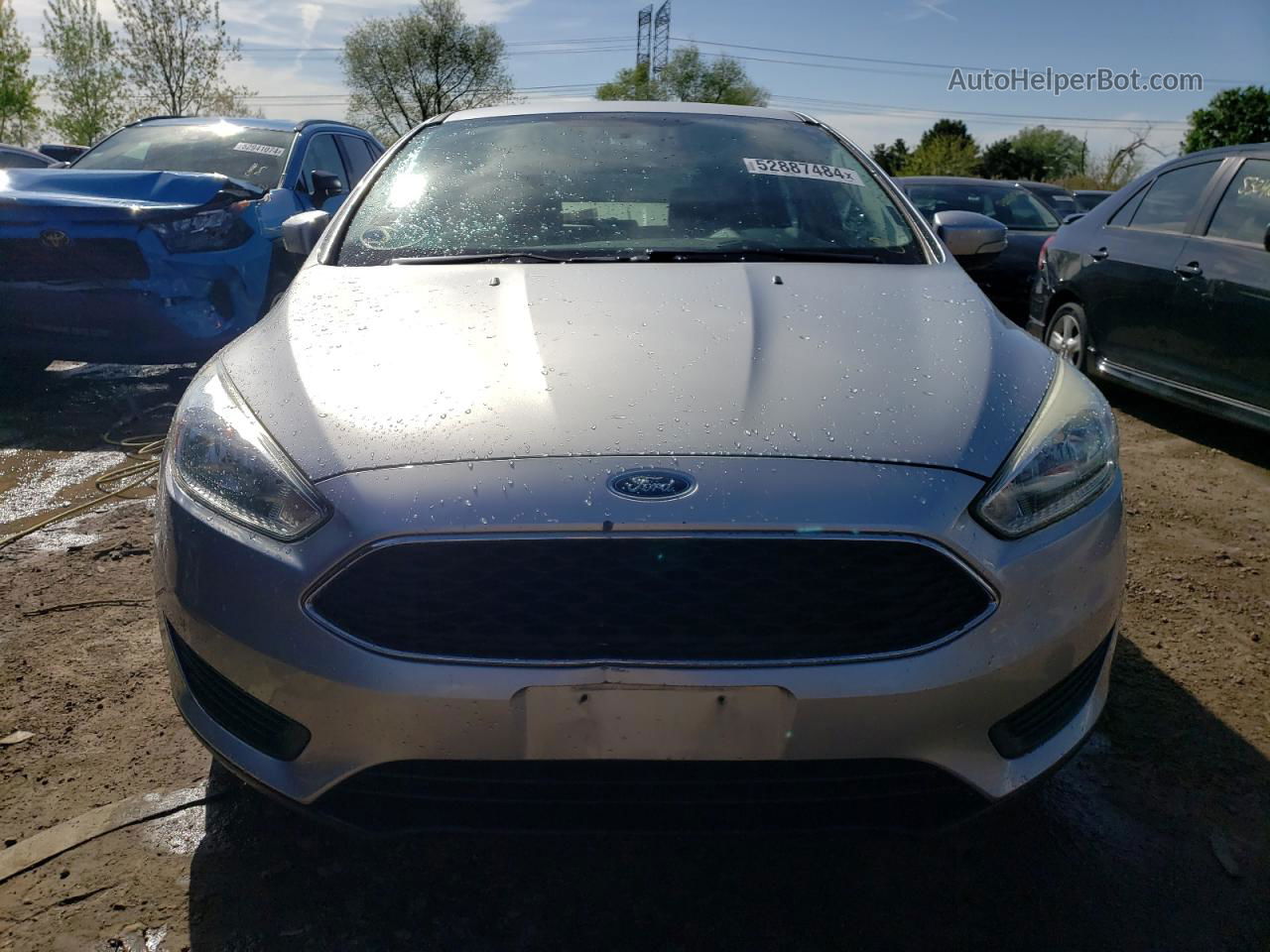 2016 Ford Focus Se Silver vin: 1FADP3K21GL310945