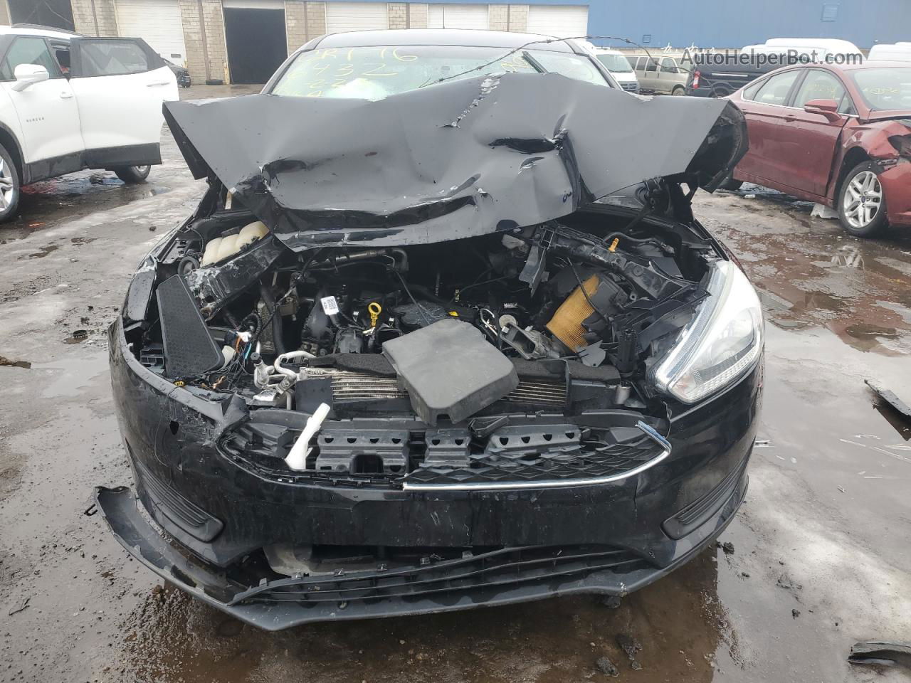 2018 Ford Focus Se Black vin: 1FADP3K21JL206432