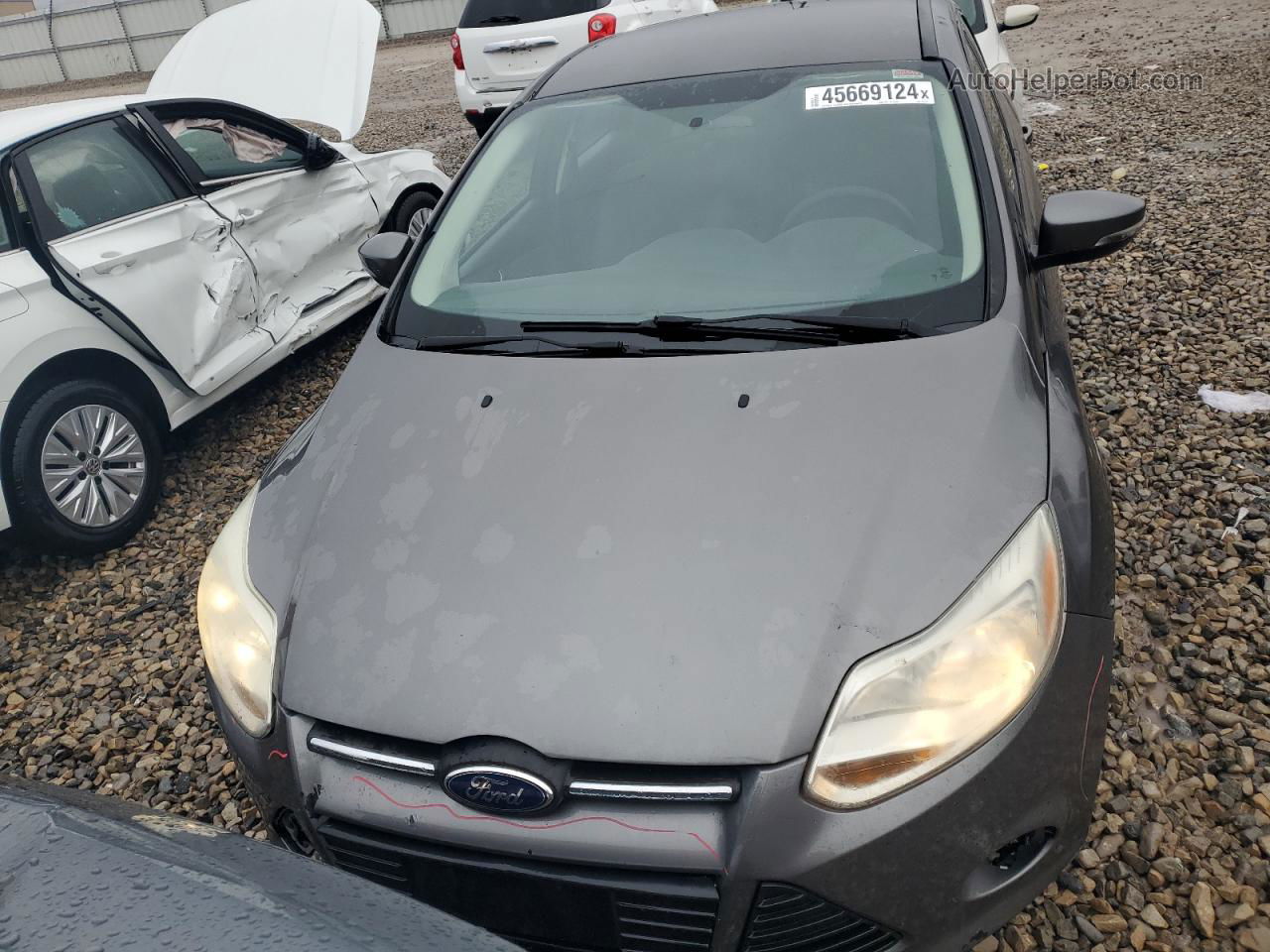 2013 Ford Focus Se Gray vin: 1FADP3K22DL237919