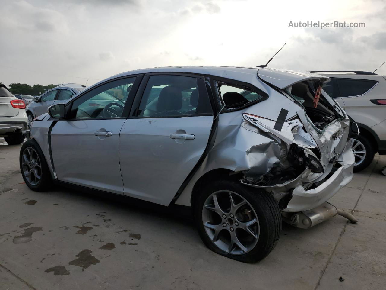 2013 Ford Focus Se Silver vin: 1FADP3K22DL253876