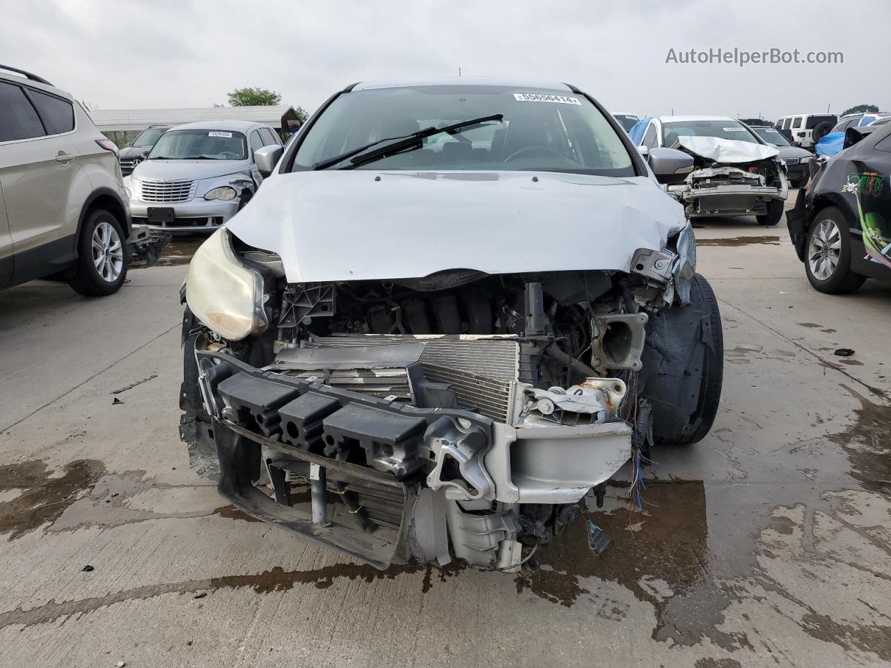 2013 Ford Focus Se Silver vin: 1FADP3K22DL253876