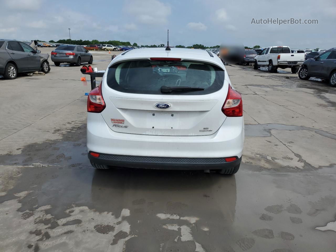 2013 Ford Focus Se White vin: 1FADP3K22DL263064