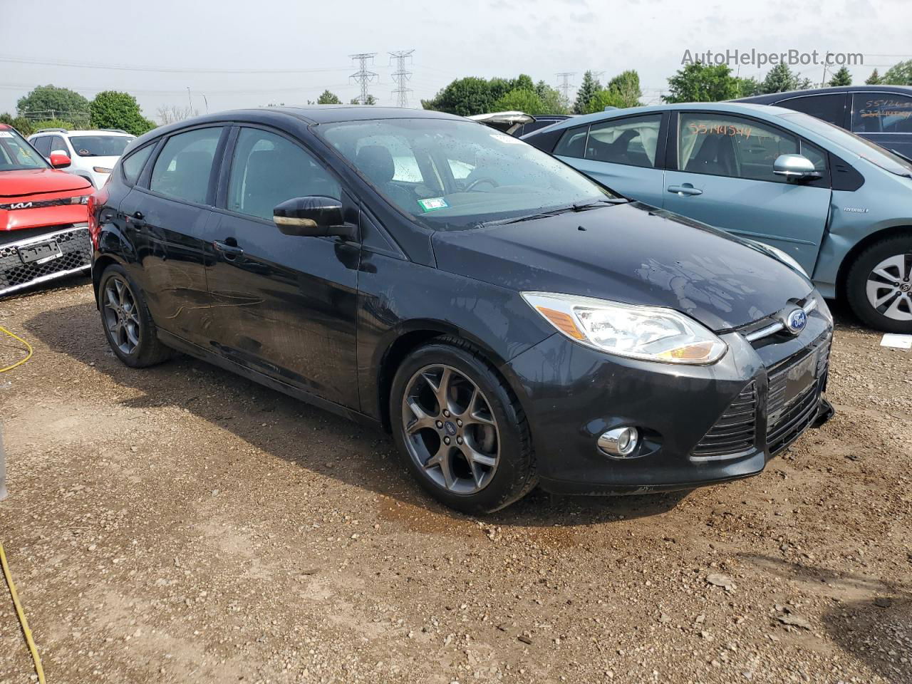 2013 Ford Focus Se Black vin: 1FADP3K22DL265803