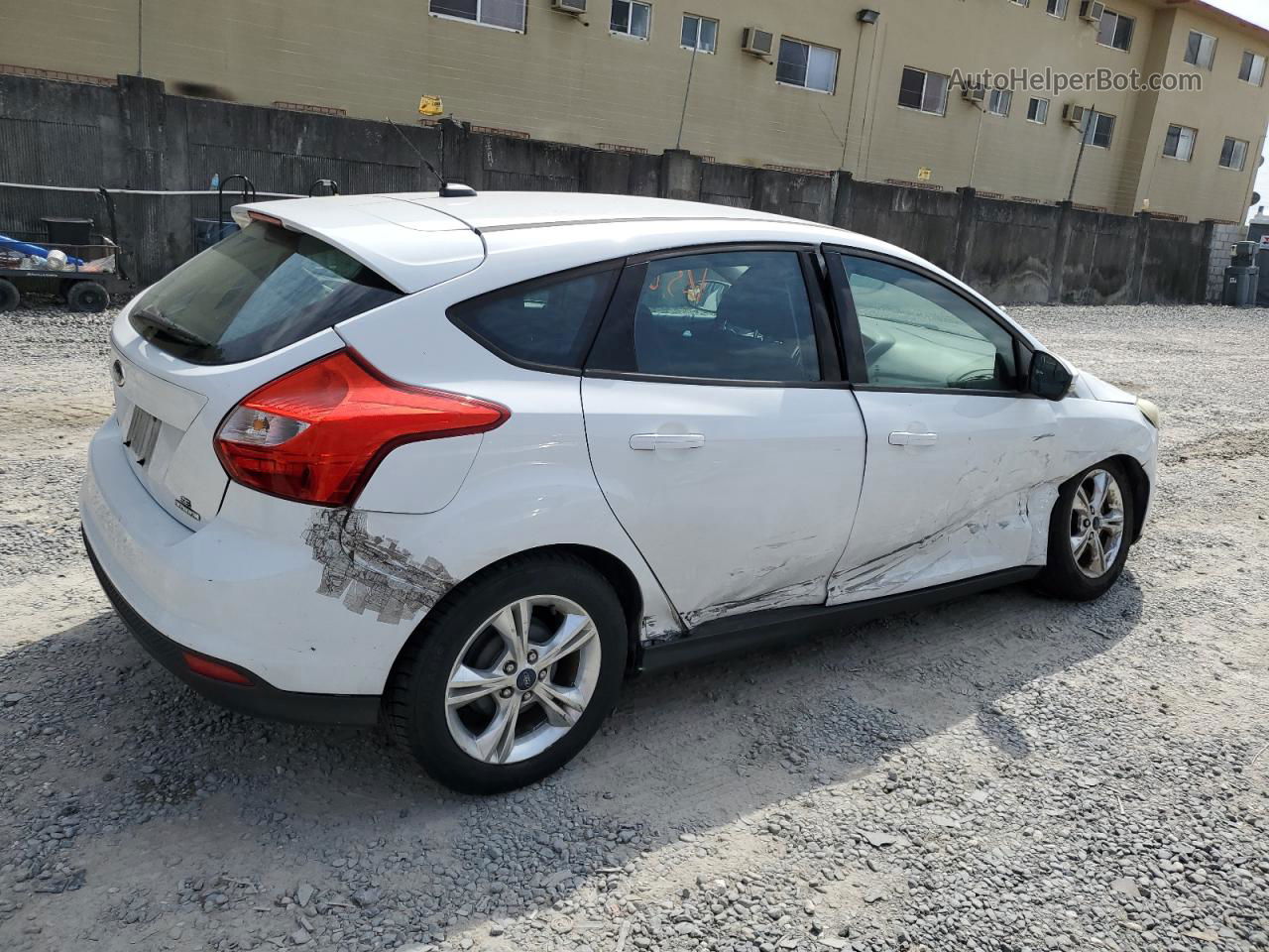 2013 Ford Focus Se White vin: 1FADP3K22DL301473