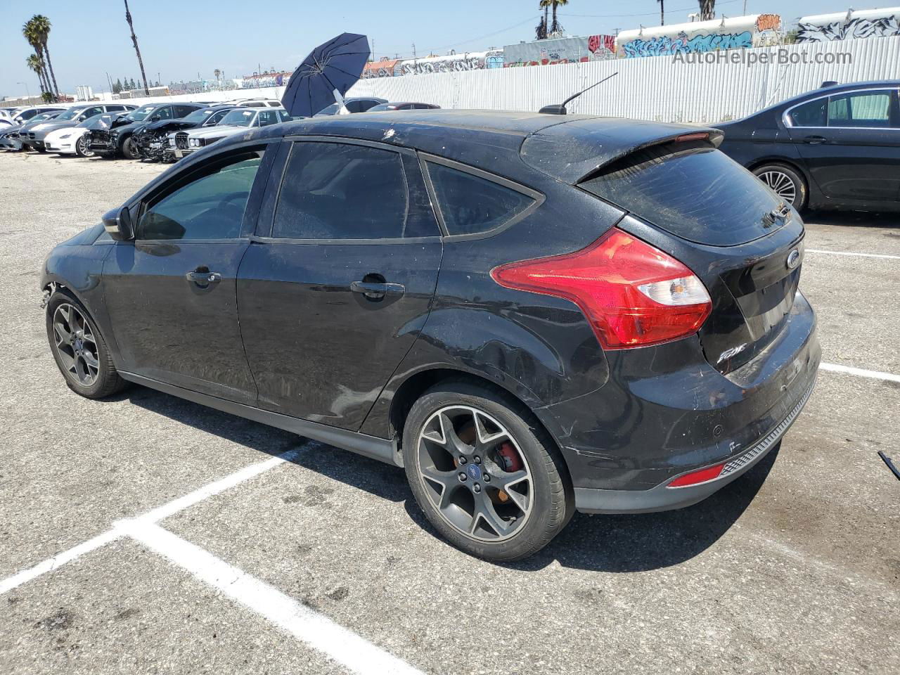 2013 Ford Focus Se Black vin: 1FADP3K22DL335090