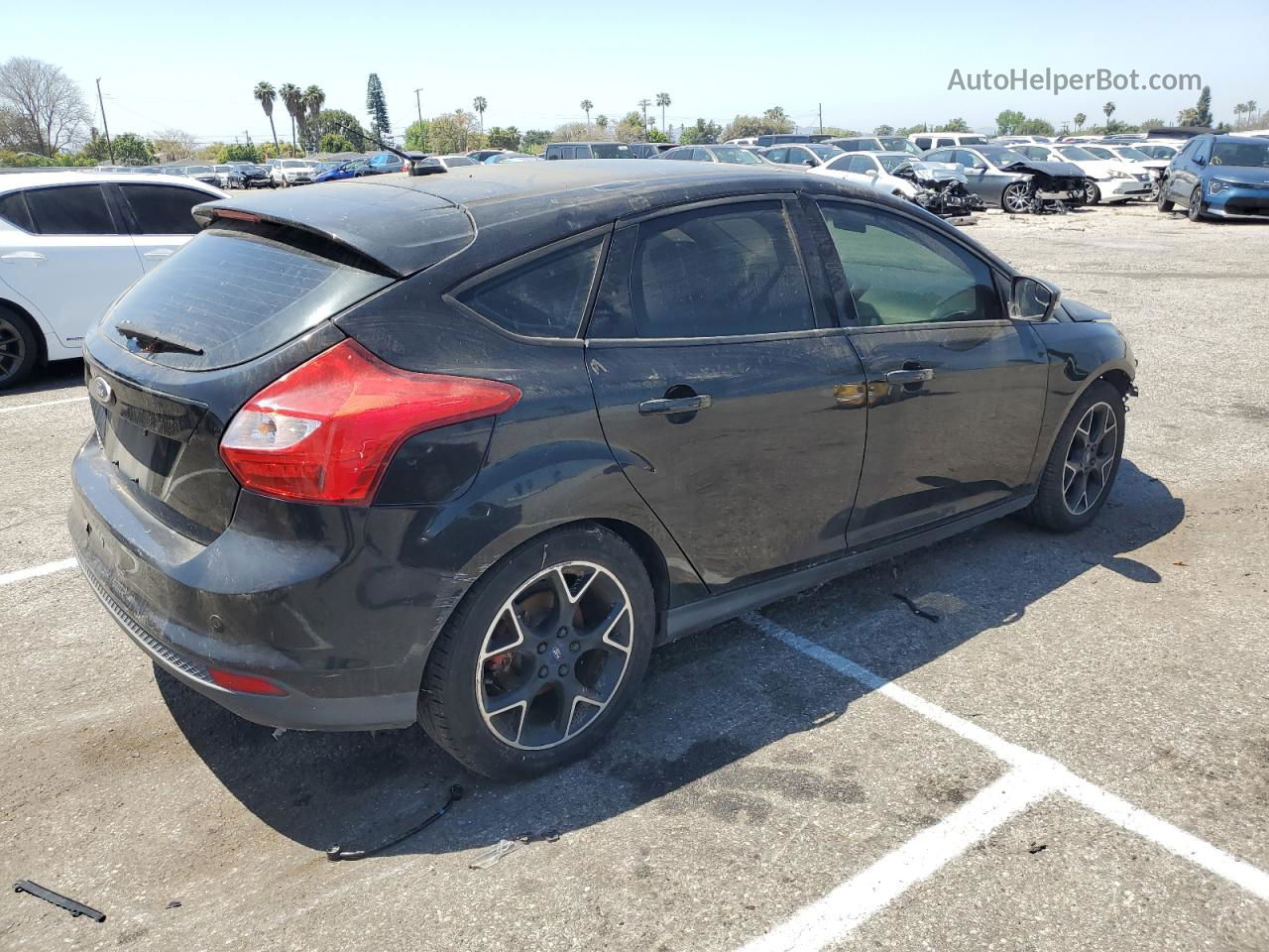 2013 Ford Focus Se Black vin: 1FADP3K22DL335090