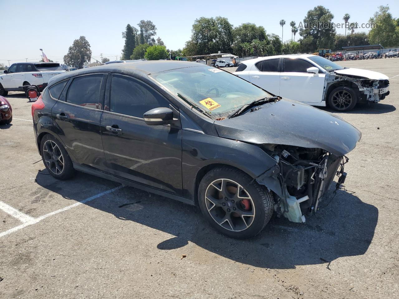 2013 Ford Focus Se Black vin: 1FADP3K22DL335090