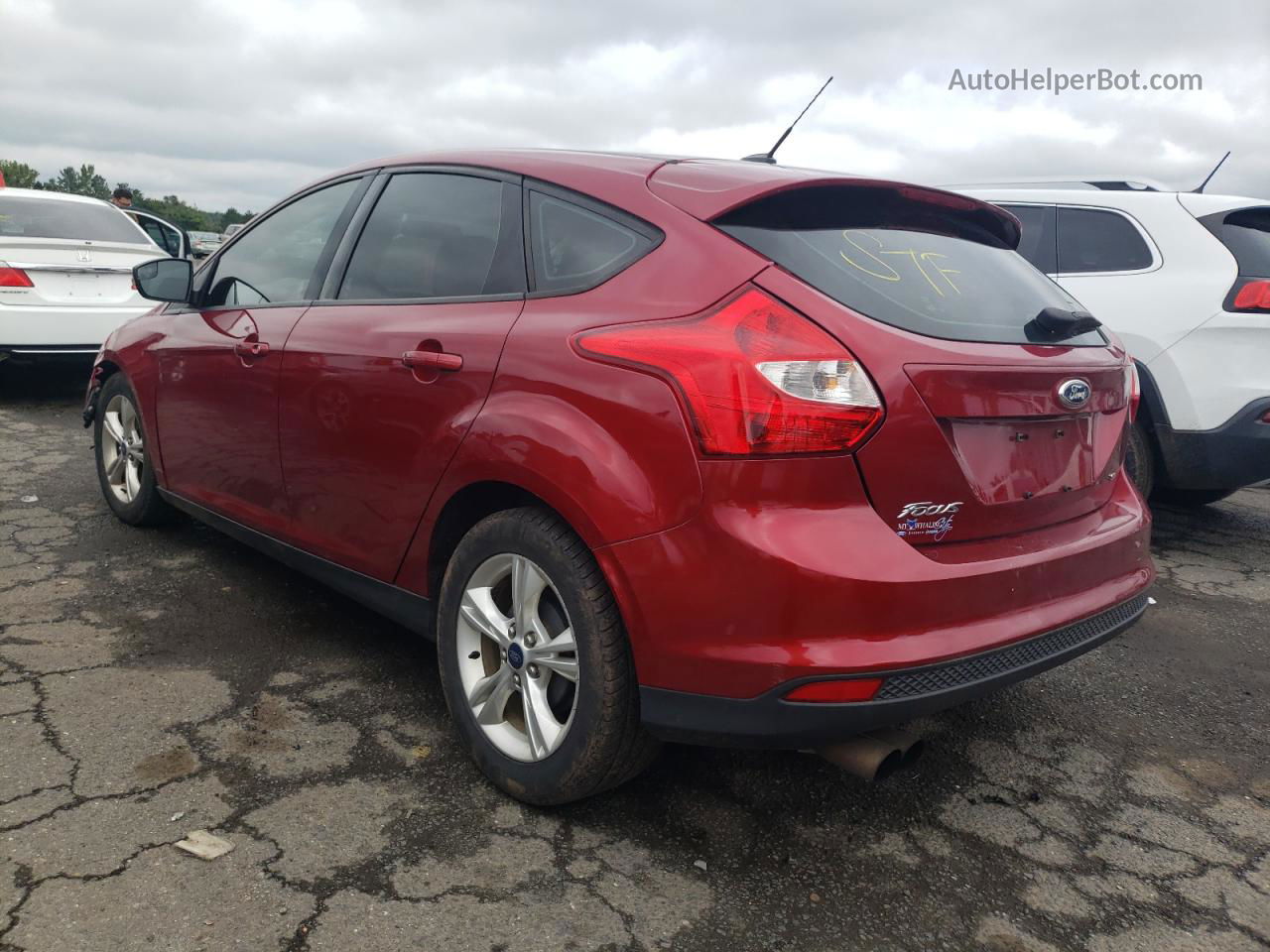 2013 Ford Focus Se Burgundy vin: 1FADP3K22DL358496