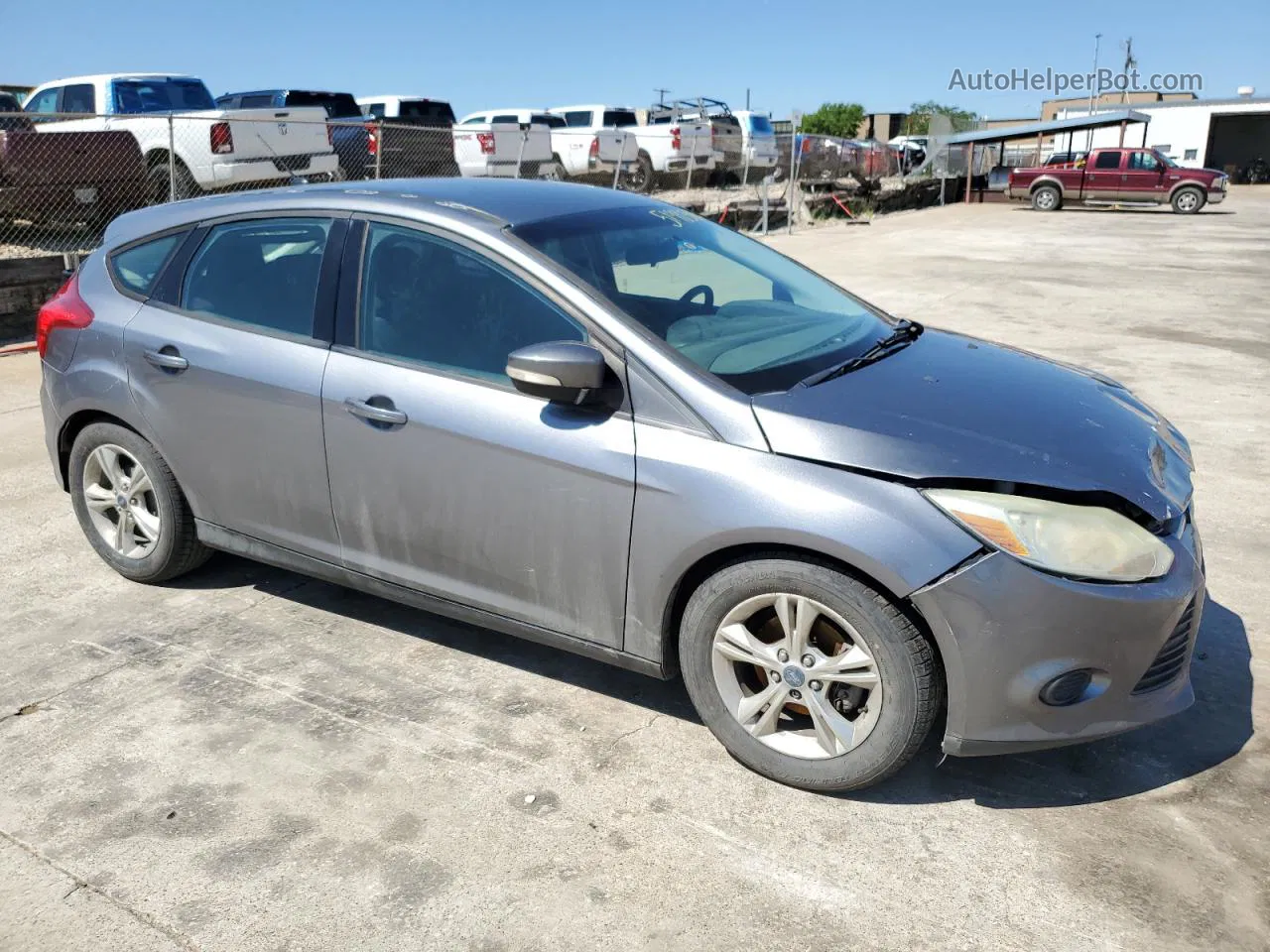 2013 Ford Focus Se Gray vin: 1FADP3K22DL375590