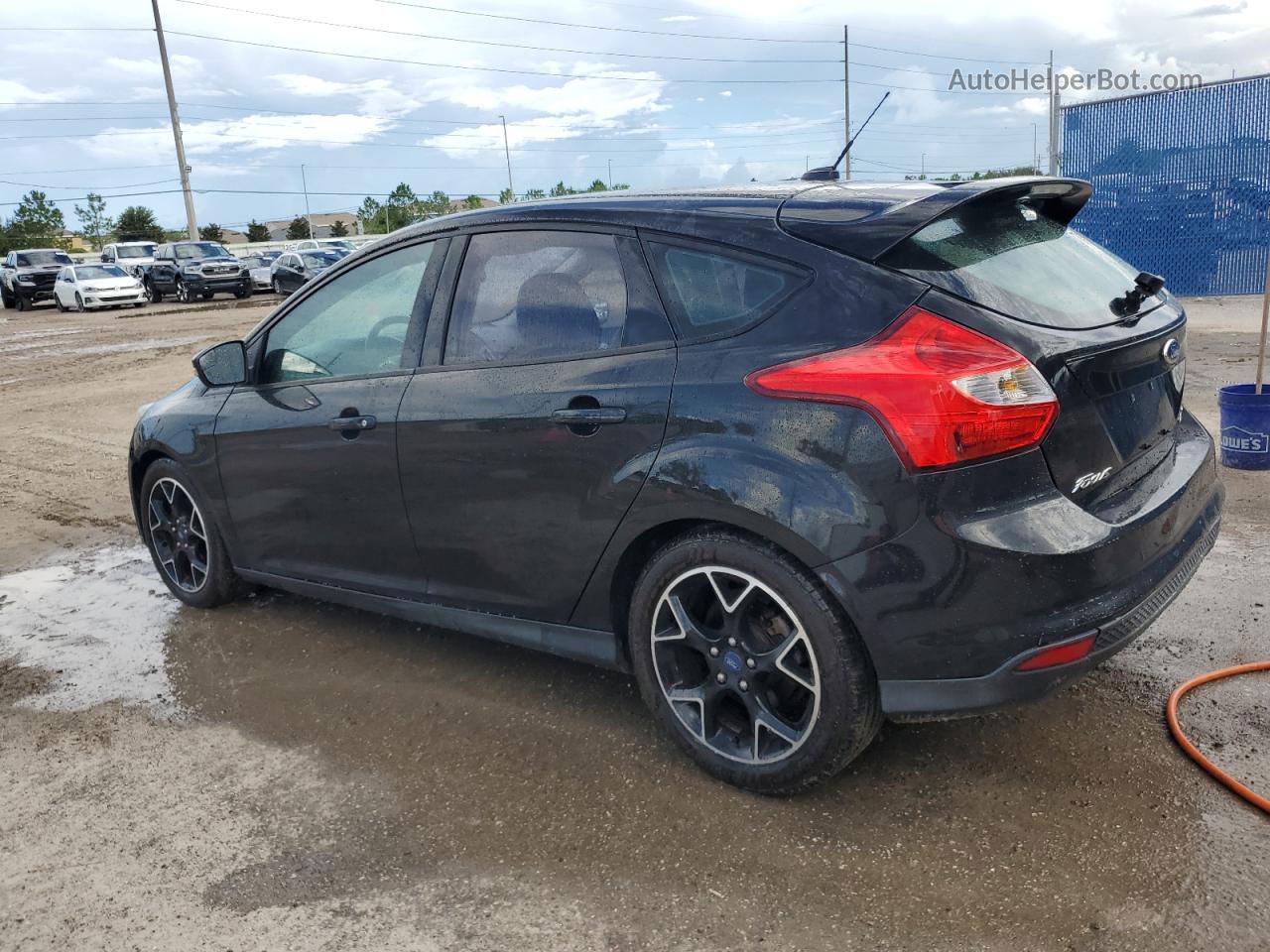 2014 Ford Focus Se Black vin: 1FADP3K22EL117149