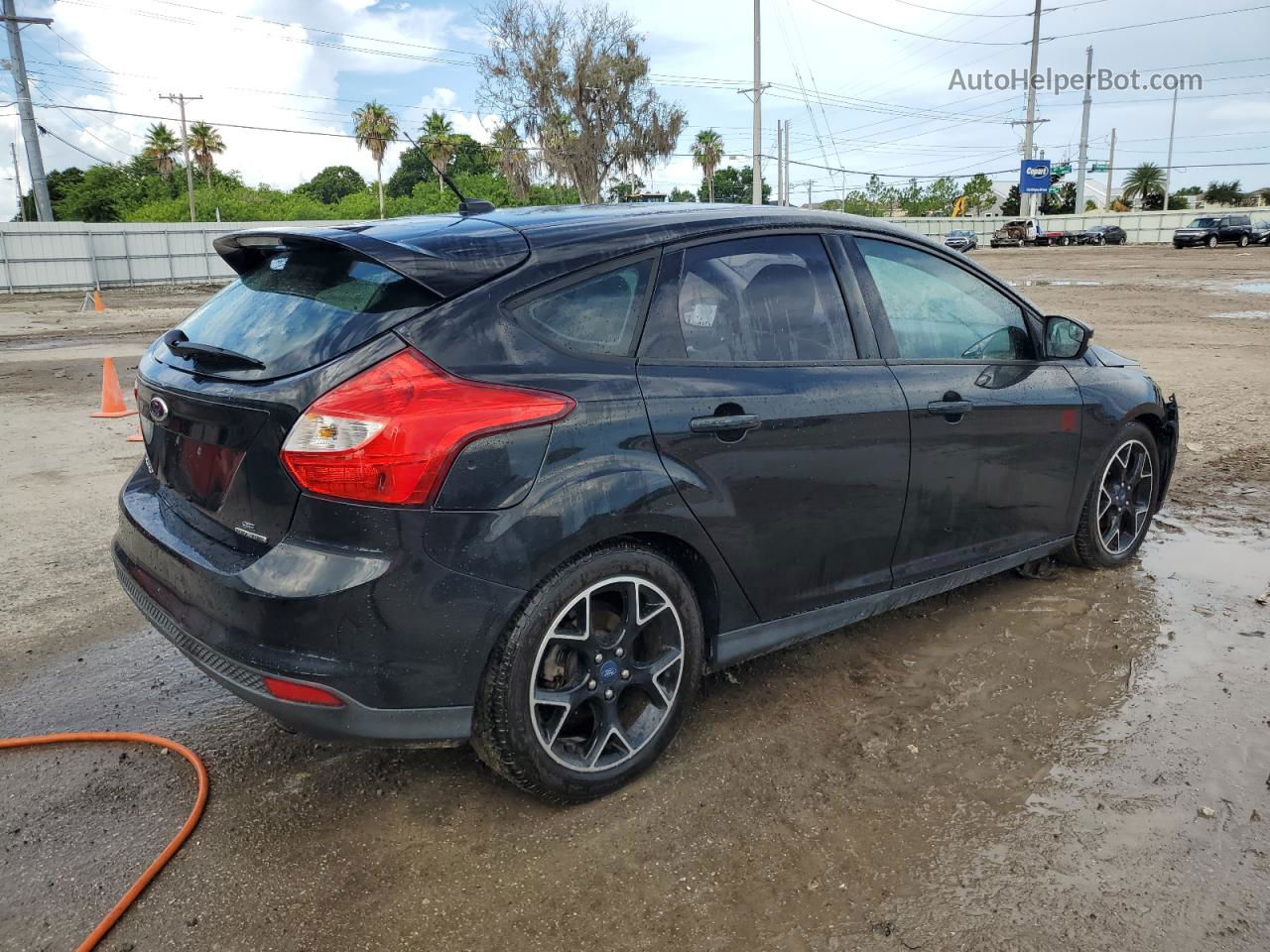 2014 Ford Focus Se Black vin: 1FADP3K22EL117149