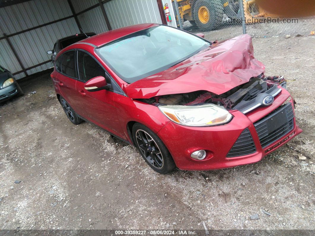 2014 Ford Focus Se Red vin: 1FADP3K22EL191848