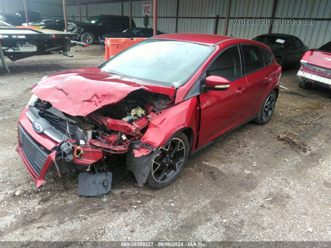 2014 Ford Focus Se Red vin: 1FADP3K22EL191848