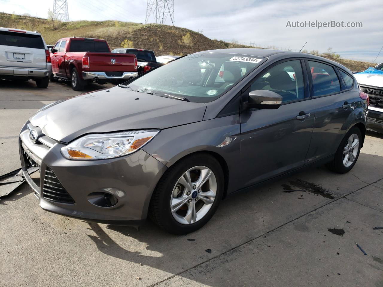 2014 Ford Focus Se Gray vin: 1FADP3K22EL286832