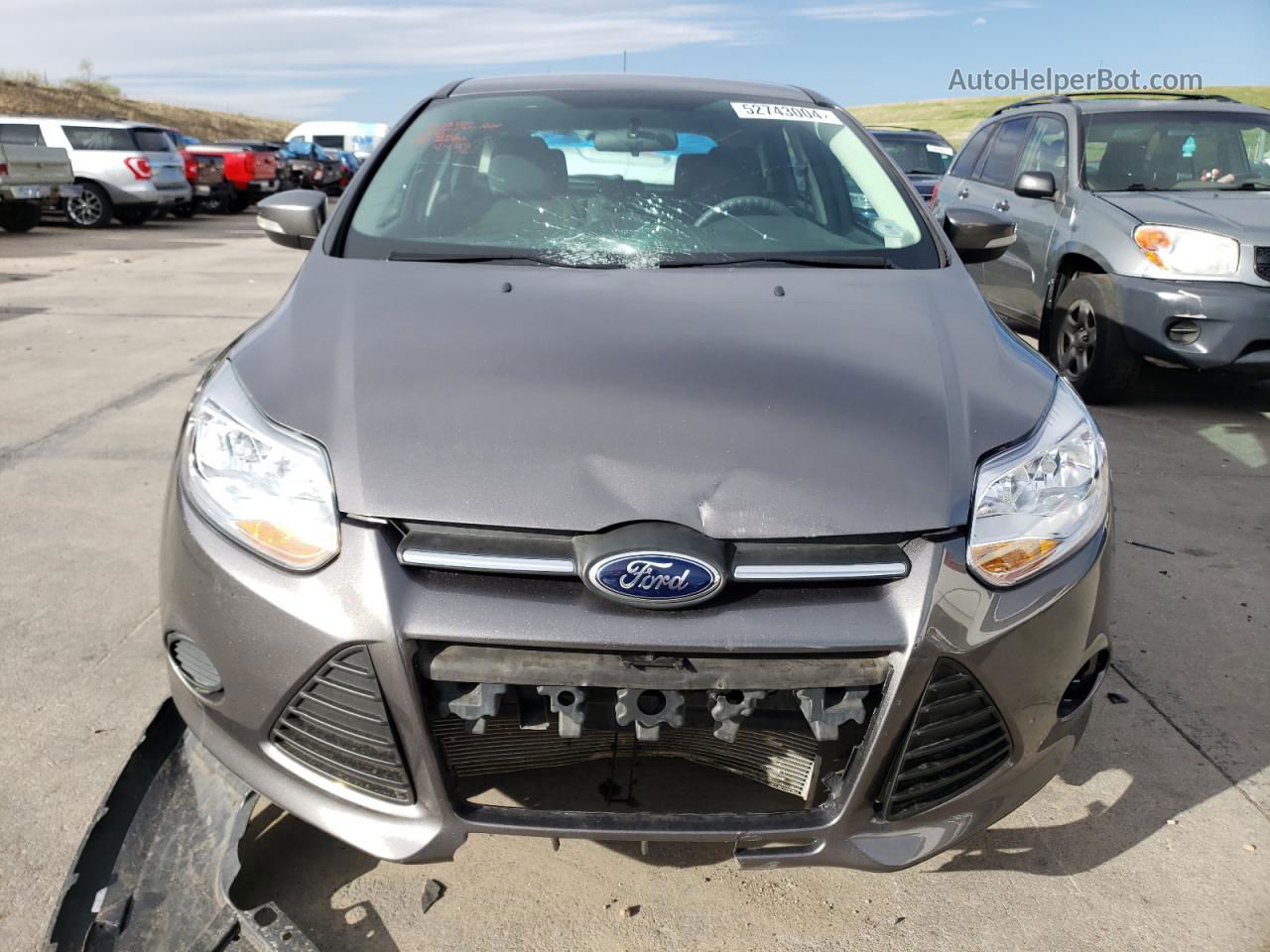 2014 Ford Focus Se Gray vin: 1FADP3K22EL286832