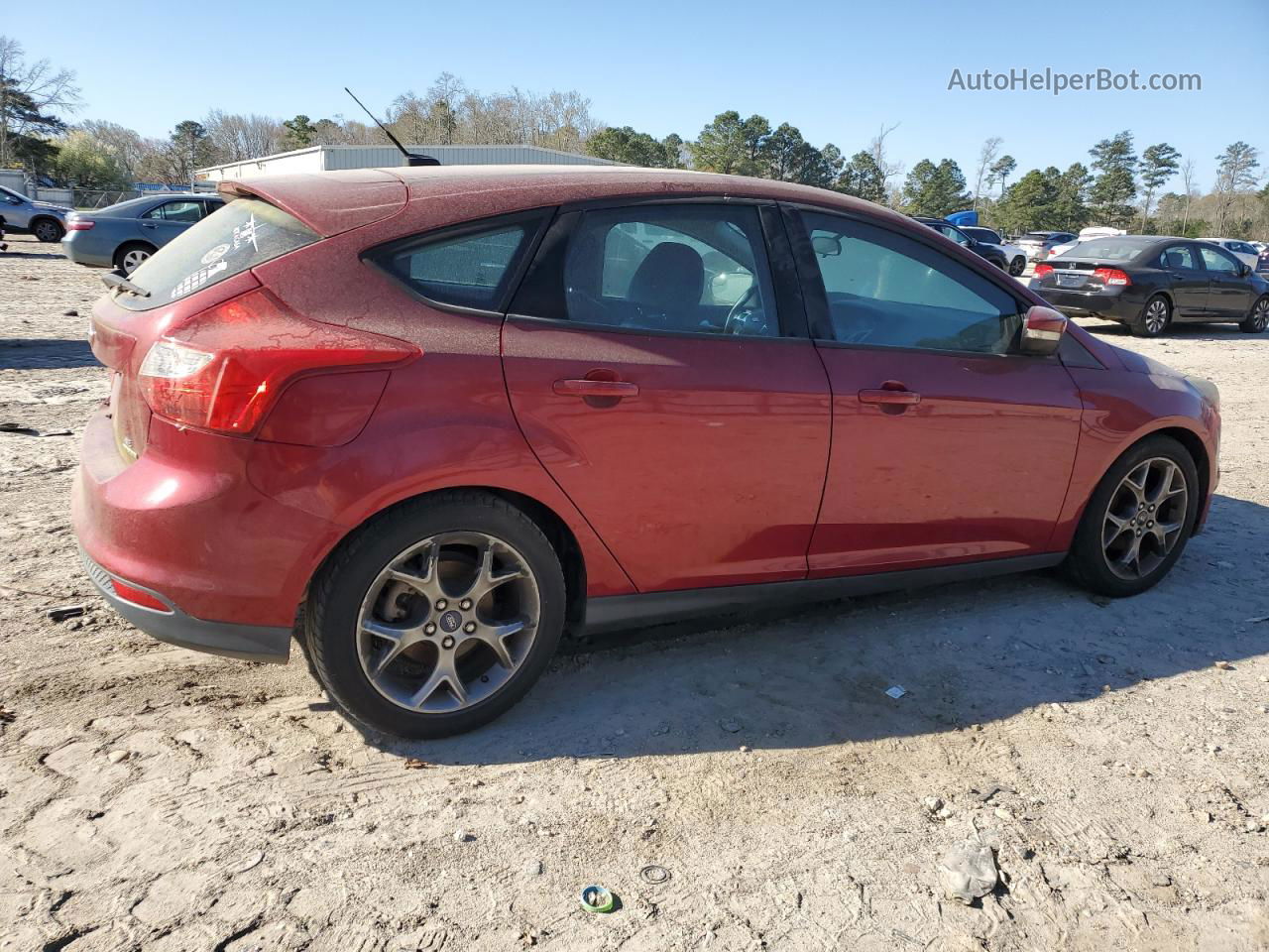 2014 Ford Focus Se Burgundy vin: 1FADP3K22EL414910