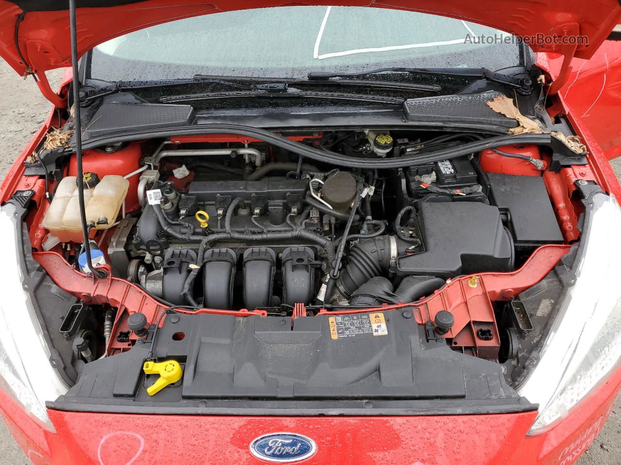 2015 Ford Focus Se Red vin: 1FADP3K22FL226566
